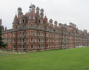 Close-mown lawns provide the perfect frame for historic buildings – here the Hogwarts-esque Royal Holloway – University of London, Egham, Surrey