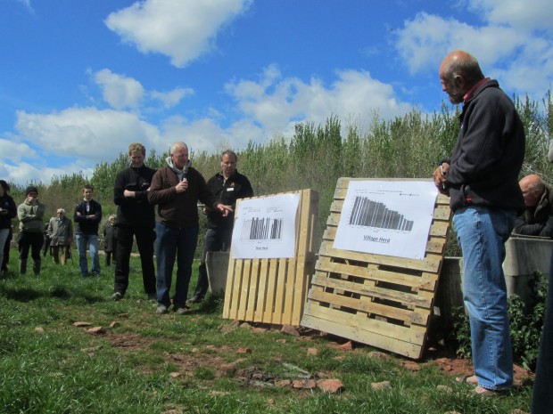 The paddocks are measured weekly and the data used to produce graphs, which inform all the grassland management decisions.