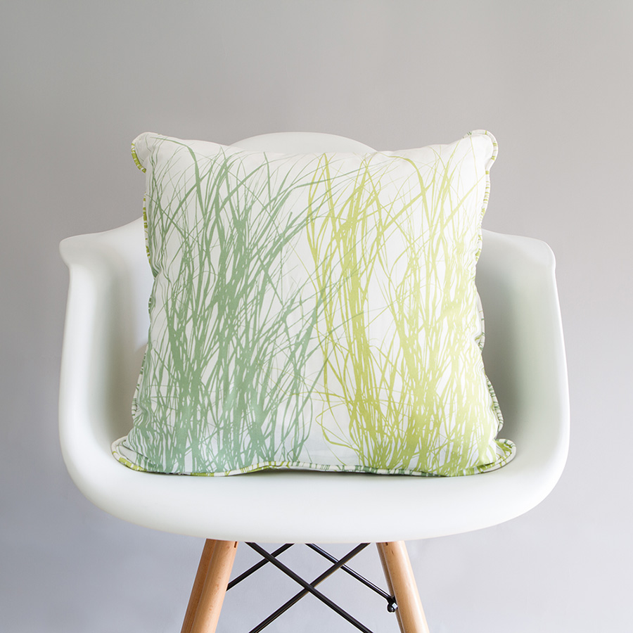 Bring the outdoors inside with this fabulous grass cushion